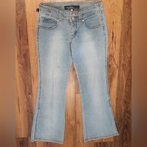 Tyte Flare Jeans Split Hem Light Wash Junior's Size 7